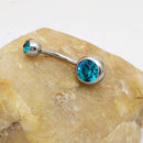 Puncture Hypoallergenic Titanium Steel Navel Buckle Belly Nail
