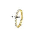 Stainless Steel Nose Ring Diamond Ring