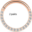 Stainless Steel Nose Ring Diamond Ring